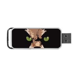 Cat  Portable Usb Flash (one Side) by Valentinaart