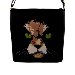 Cat  Flap Messenger Bag (l)  by Valentinaart