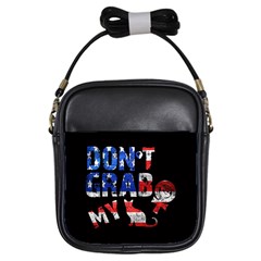 Dont Grab My Girls Sling Bags by Valentinaart