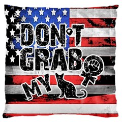 Dont Grab My Large Cushion Case (one Side) by Valentinaart