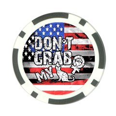 Dont Grab My Poker Chip Card Guard by Valentinaart