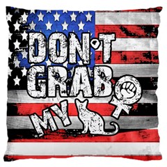 Dont Grab My Large Cushion Case (two Sides) by Valentinaart