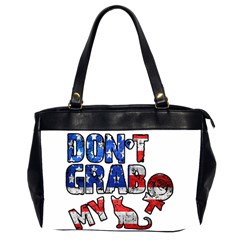 Dont Grab My Office Handbags (2 Sides)  by Valentinaart