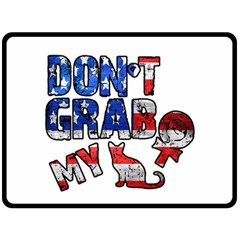 Dont Grab My Fleece Blanket (large)  by Valentinaart