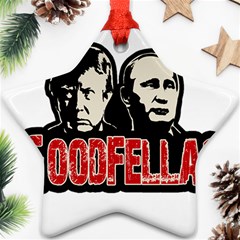 Goodfellas Putin and Trump Star Ornament (Two Sides)