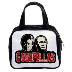 Goodfellas Putin And Trump Classic Handbags (2 Sides) by Valentinaart