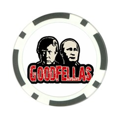 Goodfellas Putin And Trump Poker Chip Card Guard (10 Pack) by Valentinaart