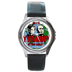 Make Tyranny Great Again Round Metal Watch by Valentinaart