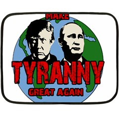 Make Tyranny Great Again Double Sided Fleece Blanket (mini)  by Valentinaart