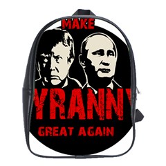 Make Tyranny Great Again School Bags (xl)  by Valentinaart