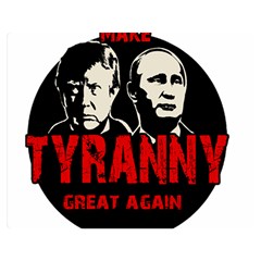 Make Tyranny Great Again Double Sided Flano Blanket (medium)  by Valentinaart