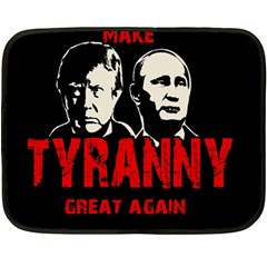 Make Tyranny Great Again Double Sided Fleece Blanket (mini)  by Valentinaart