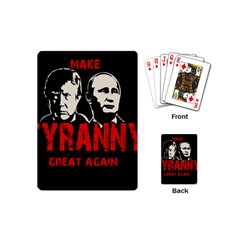 Make Tyranny Great Again Playing Cards (mini)  by Valentinaart