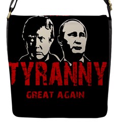 Make Tyranny Great Again Flap Messenger Bag (s) by Valentinaart