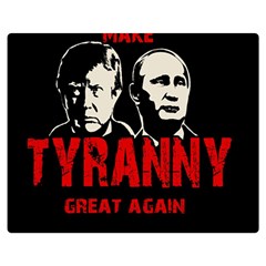 Make Tyranny Great Again Double Sided Flano Blanket (medium)  by Valentinaart