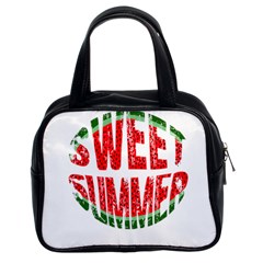 Watermelon - Sweet Summer Classic Handbags (2 Sides) by Valentinaart