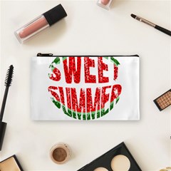 Watermelon - Sweet Summer Cosmetic Bag (small)  by Valentinaart