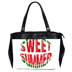 Watermelon - Sweet Summer Office Handbags (2 Sides)  by Valentinaart