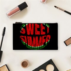 Watermelon - Sweet Summer Cosmetic Bag (small)  by Valentinaart