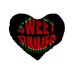 Watermelon - Sweet Summer Standard 16  Premium Heart Shape Cushions