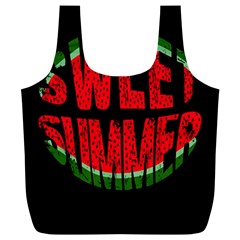 Watermelon - Sweet Summer Full Print Recycle Bags (l)  by Valentinaart