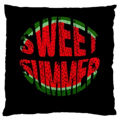 Watermelon - Sweet Summer Standard Flano Cushion Case (one Side) by Valentinaart