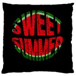 Watermelon - sweet summer Large Flano Cushion Case (Two Sides) Front