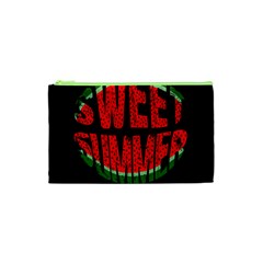 Watermelon - Sweet Summer Cosmetic Bag (xs) by Valentinaart