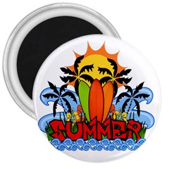 Tropical Summer 3  Magnets by Valentinaart