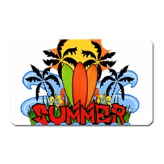 Tropical Summer Magnet (rectangular) by Valentinaart