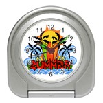 Tropical summer Travel Alarm Clocks Front