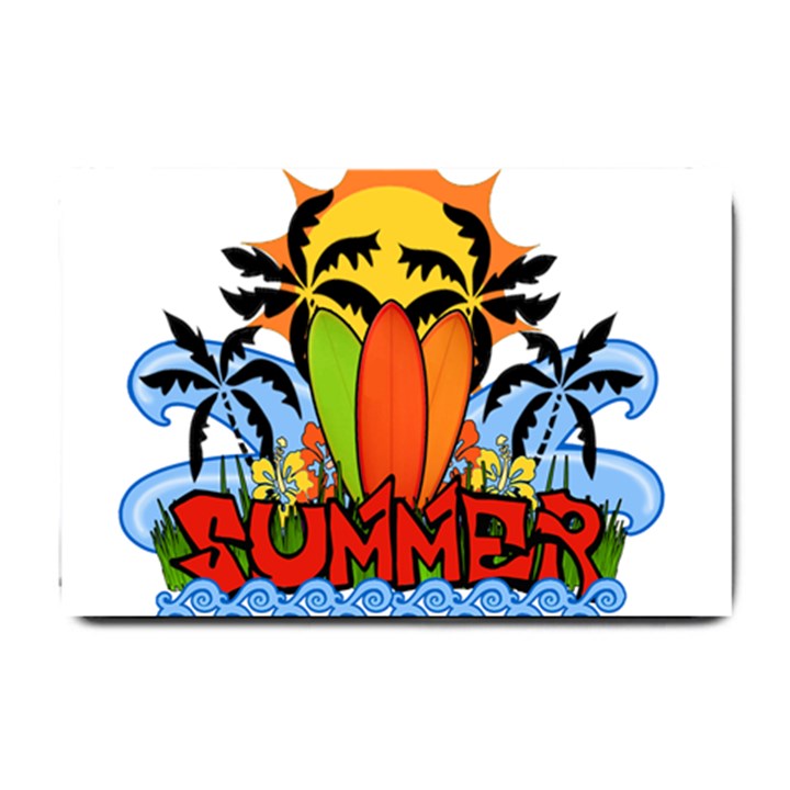 Tropical summer Small Doormat 