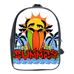 Tropical Summer School Bags(large)  by Valentinaart