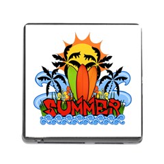 Tropical Summer Memory Card Reader (square) by Valentinaart