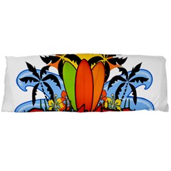 Tropical Summer Body Pillow Case Dakimakura (two Sides) by Valentinaart