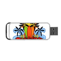 Tropical Summer Portable Usb Flash (one Side) by Valentinaart