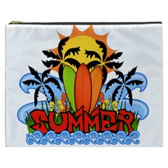 Tropical Summer Cosmetic Bag (xxxl)  by Valentinaart