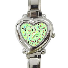 Summer Pattern Heart Italian Charm Watch by Valentinaart