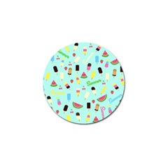 Summer Pattern Golf Ball Marker by Valentinaart