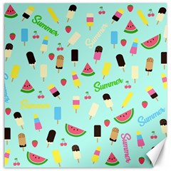 Summer Pattern Canvas 20  X 20   by Valentinaart