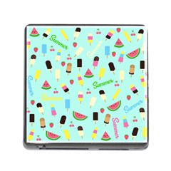 Summer Pattern Memory Card Reader (square) by Valentinaart