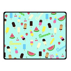 Summer Pattern Fleece Blanket (small) by Valentinaart