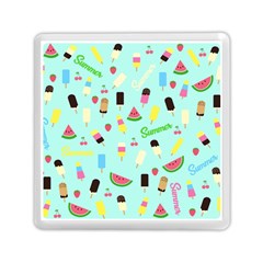 Summer Pattern Memory Card Reader (square)  by Valentinaart