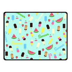 Summer Pattern Double Sided Fleece Blanket (small)  by Valentinaart