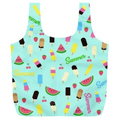 Summer Pattern Full Print Recycle Bags (l)  by Valentinaart