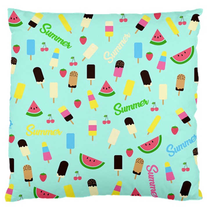 Summer pattern Large Flano Cushion Case (One Side)