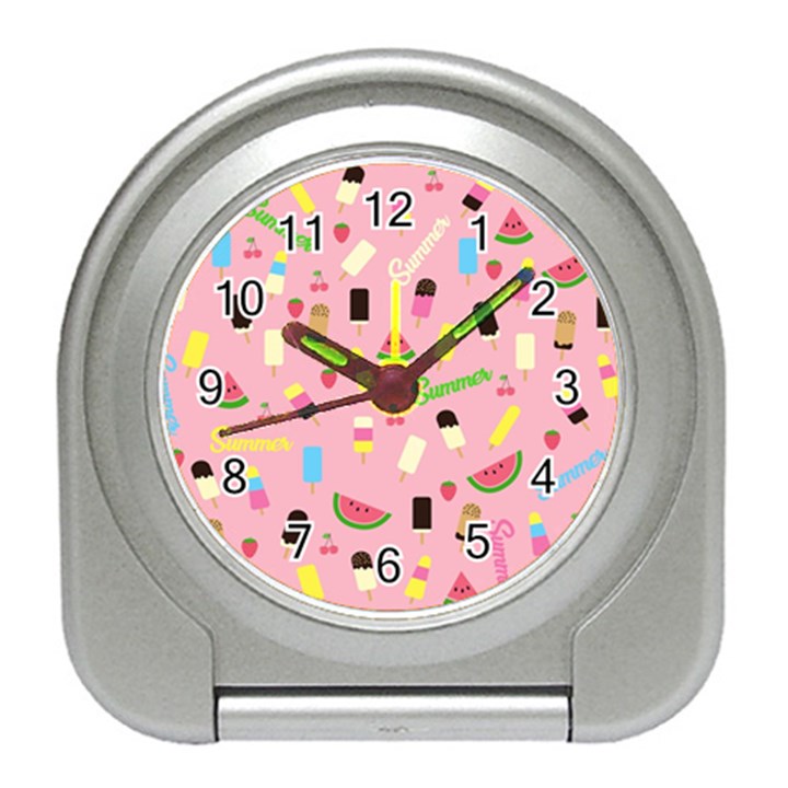 Summer pattern Travel Alarm Clocks