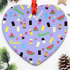 Summer pattern Ornament (Heart)