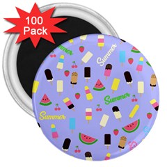 Summer Pattern 3  Magnets (100 Pack) by Valentinaart