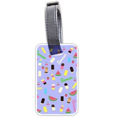 Summer Pattern Luggage Tags (one Side)  by Valentinaart